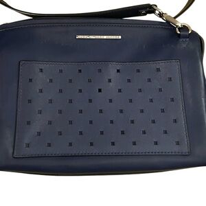 Marc Jacobs cobalt blue leather crossbody bag
